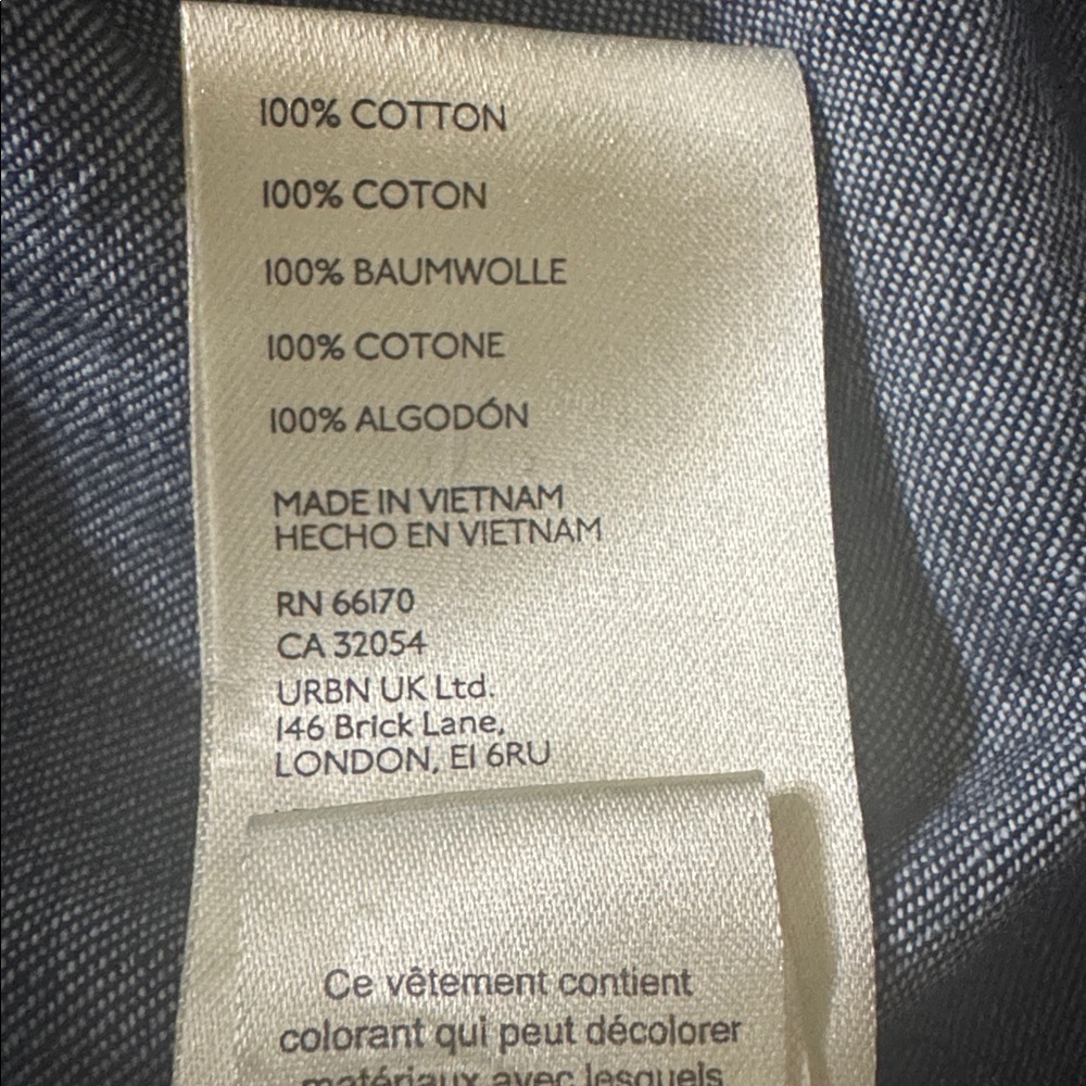 Free People Portia Denim Mini Dress In Indigo Dark Rinse size Small Petite - Picture 8 of 8